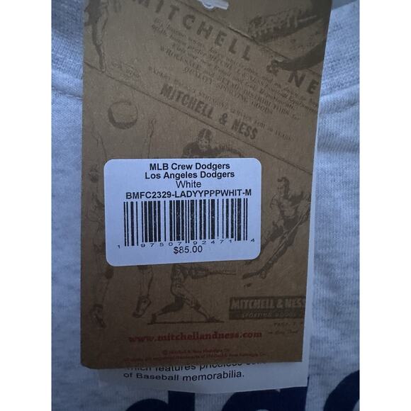 Mitchell And Ness Los Angeles Dodgers Men’s Crewneck Sweatshirt Retro Sz M Grey - Picture 8 of 10